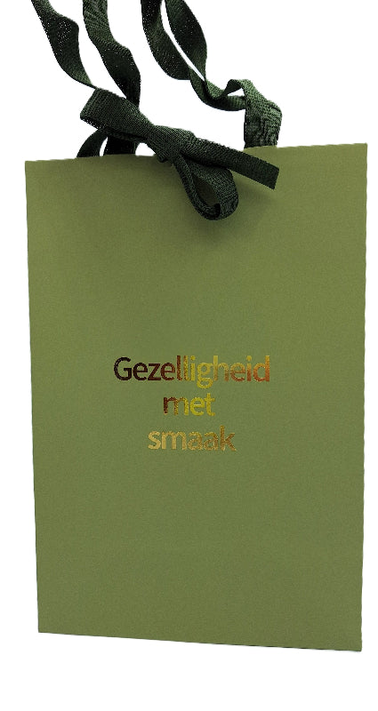 Geschenkzakje medium 'Gezelligheid met smaak'