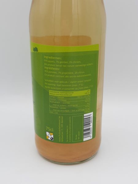 Appel-gember-citroensap 75 cl