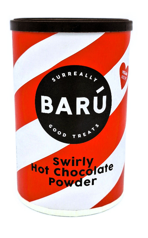 Swirly hot chocolate powder