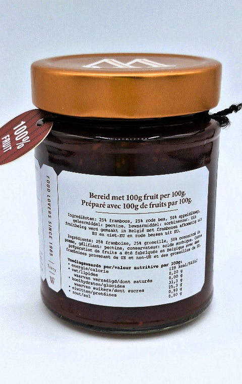 Fruitbeleg framboos-rode bes