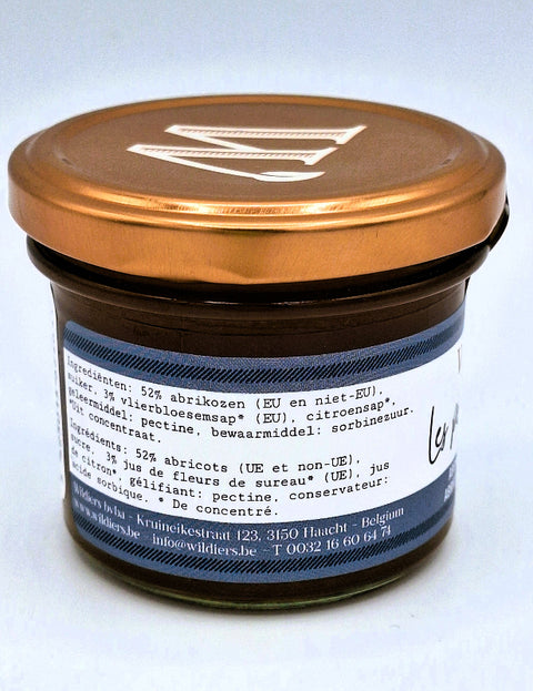 Abrikoos-vlierbloesemconfituur