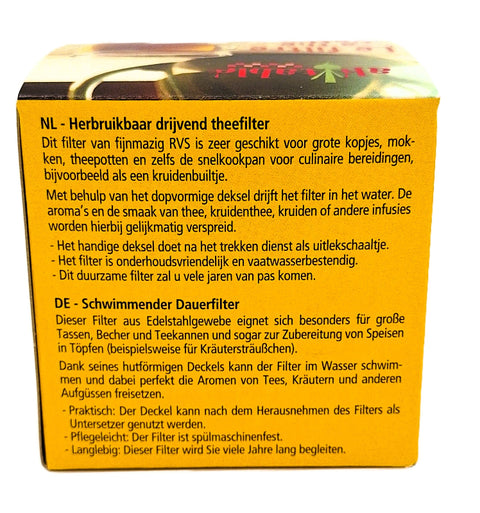 Drijvende theefilter